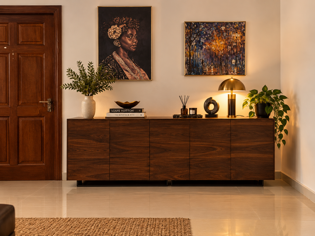 The Nocturne Walnut Sideboard