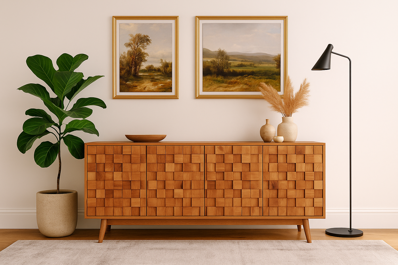 The Walnut Mosaic Sideboard