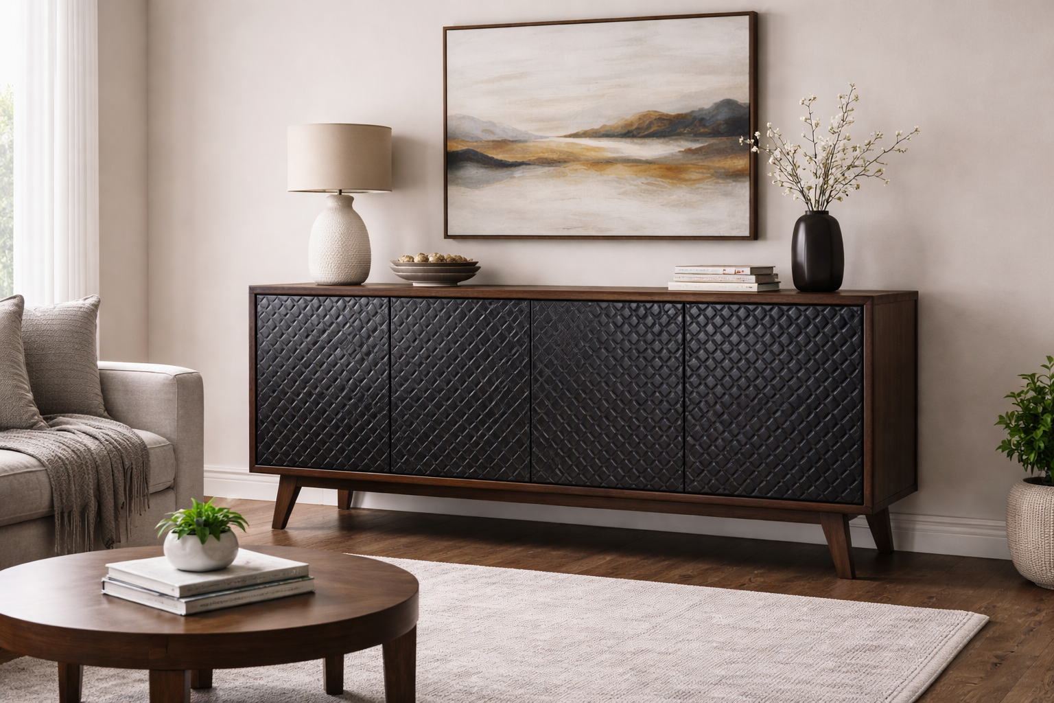 The Catwia Grid Sideboard