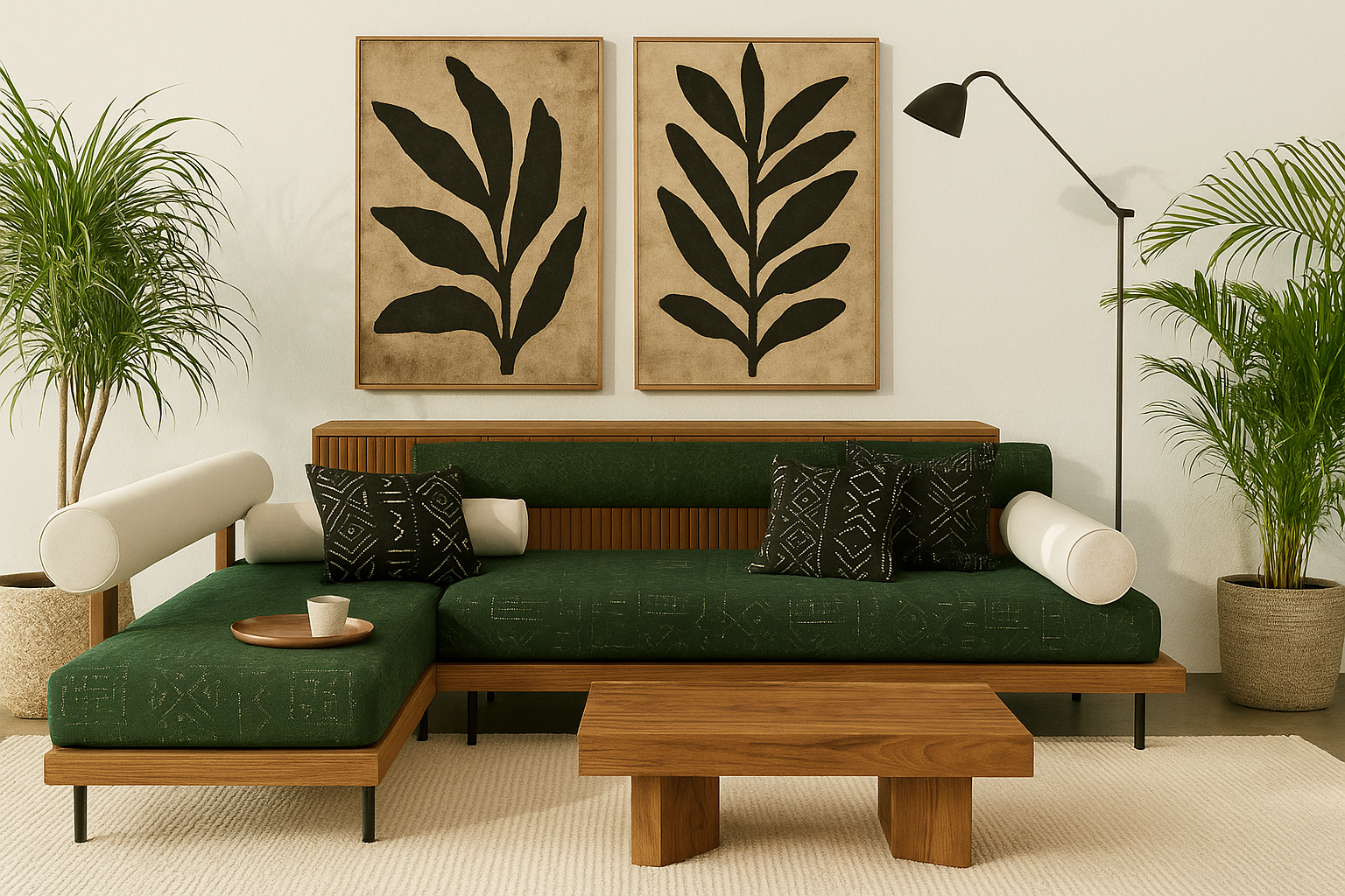 The Palm Grove Mudcloth Lounger