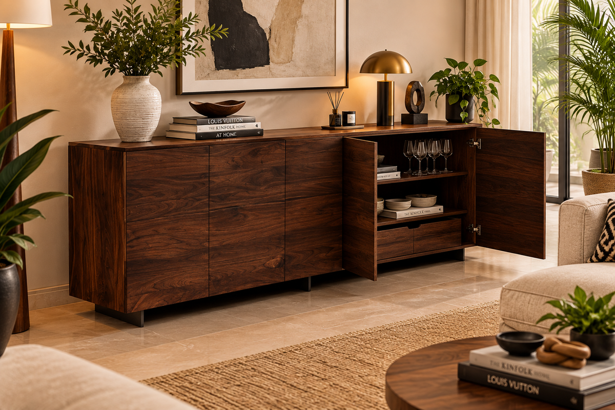 The Nocturne Walnut Sideboard