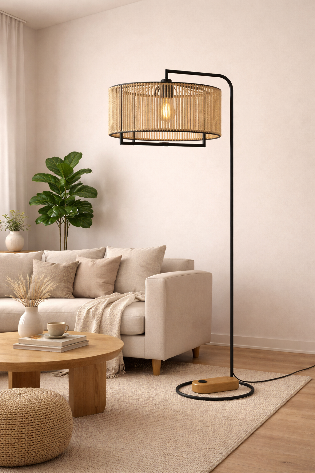 The Savannah Halo Floor Lamp