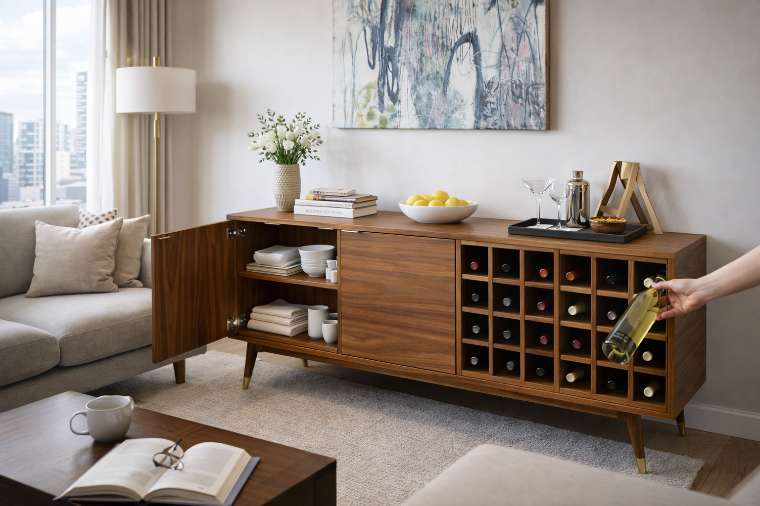 The Oakcrest Reserve Wine Cabinet