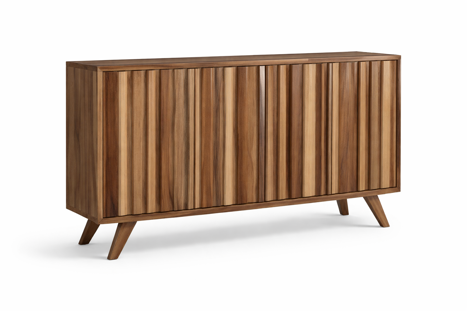 Linear grain sideboard