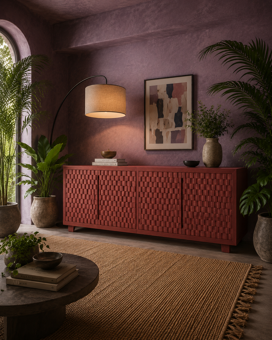 The Ember Weave Credenza
