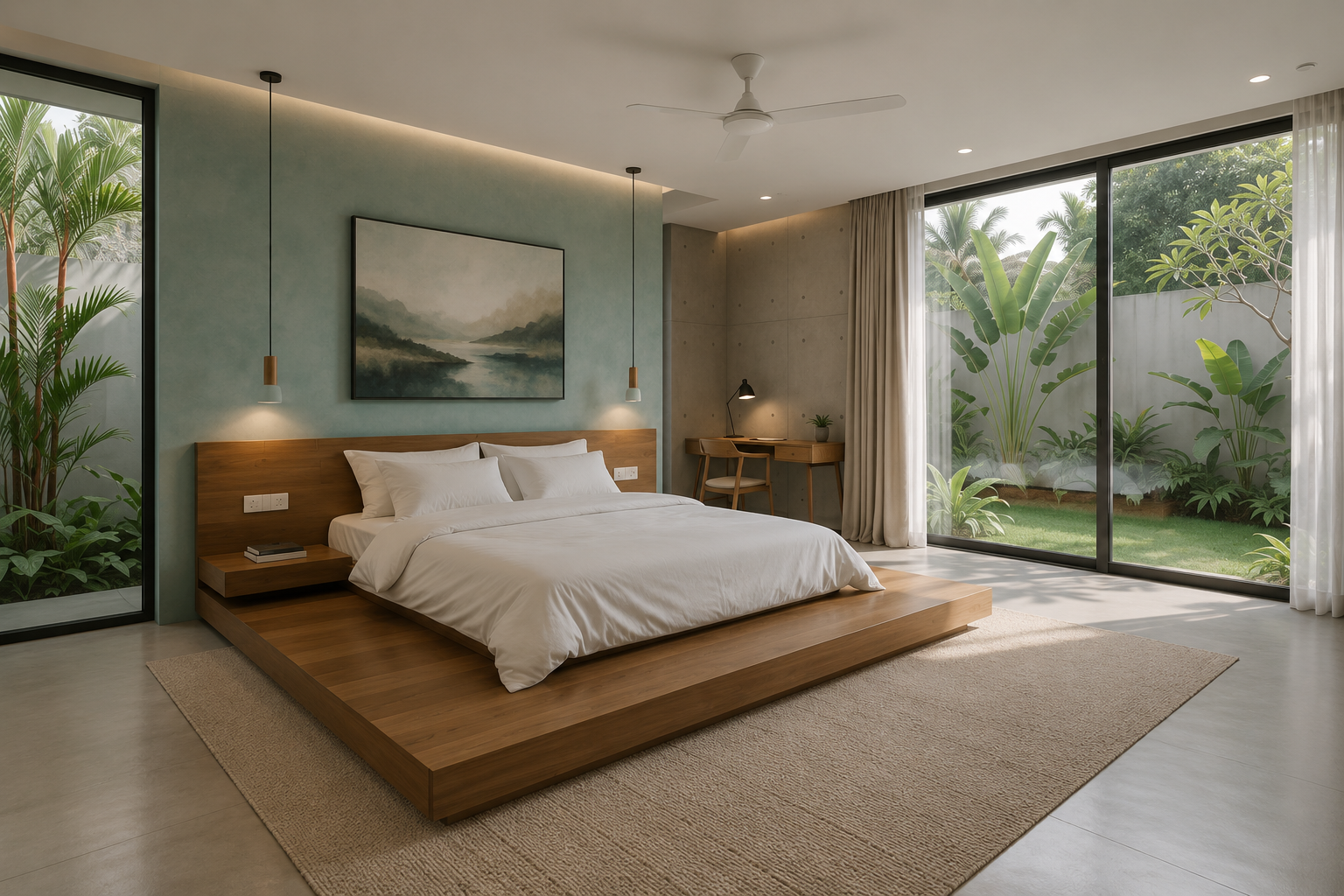 The Haven Island Platform Bed