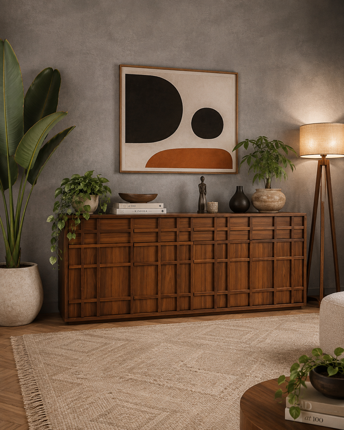 THE KUMASI GRID CREDENZA