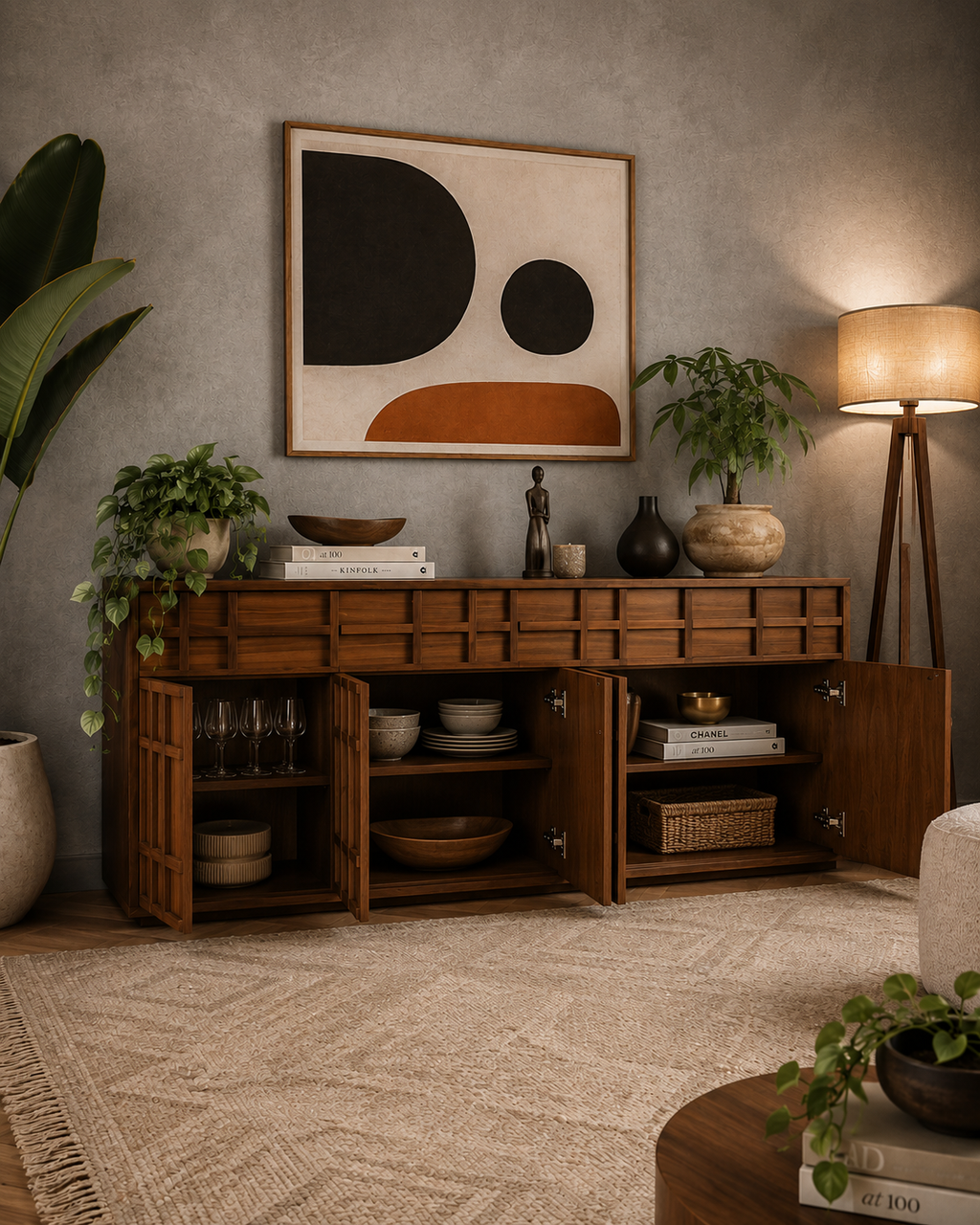 THE KUMASI GRID CREDENZA
