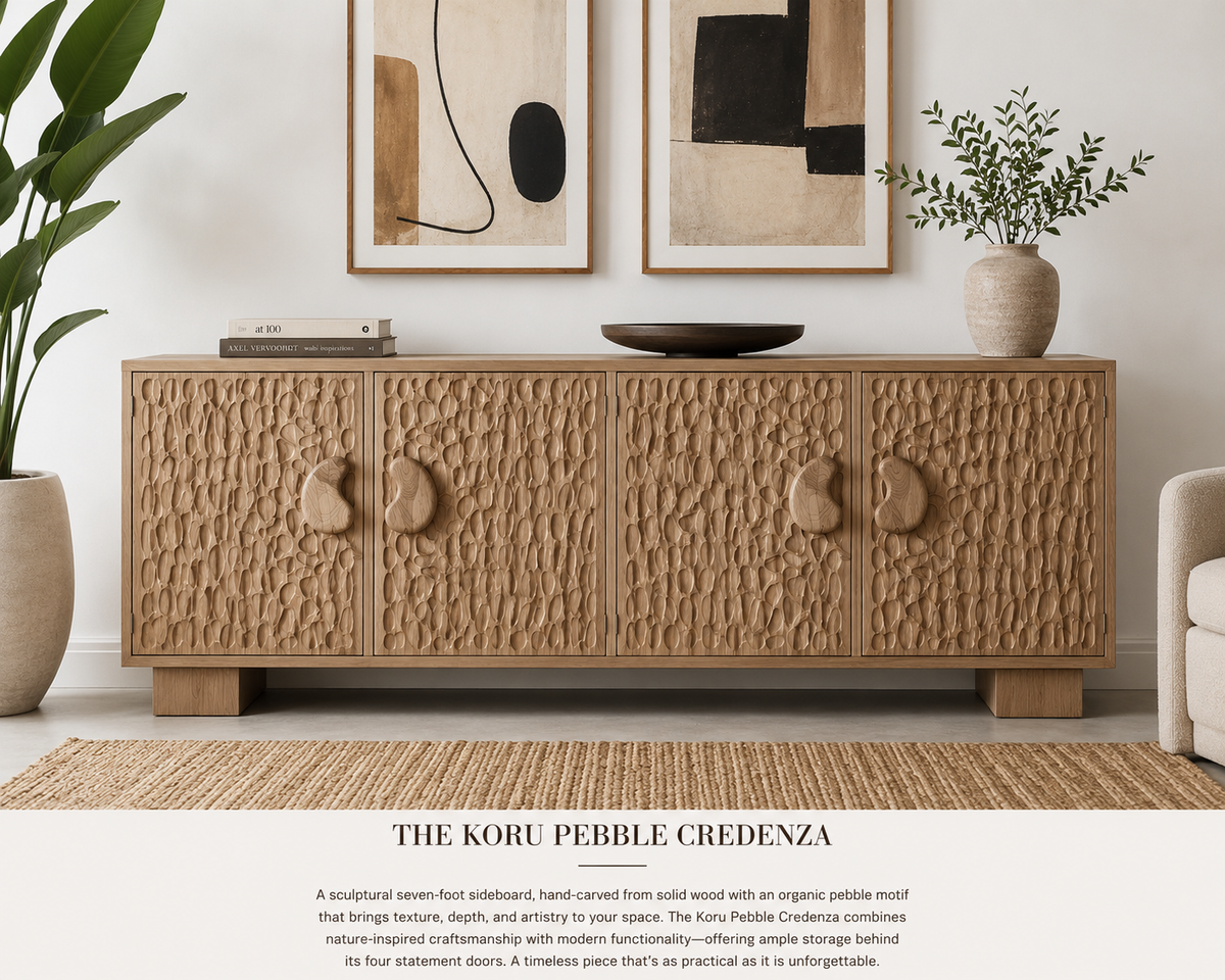The KORU Pebble Credenza