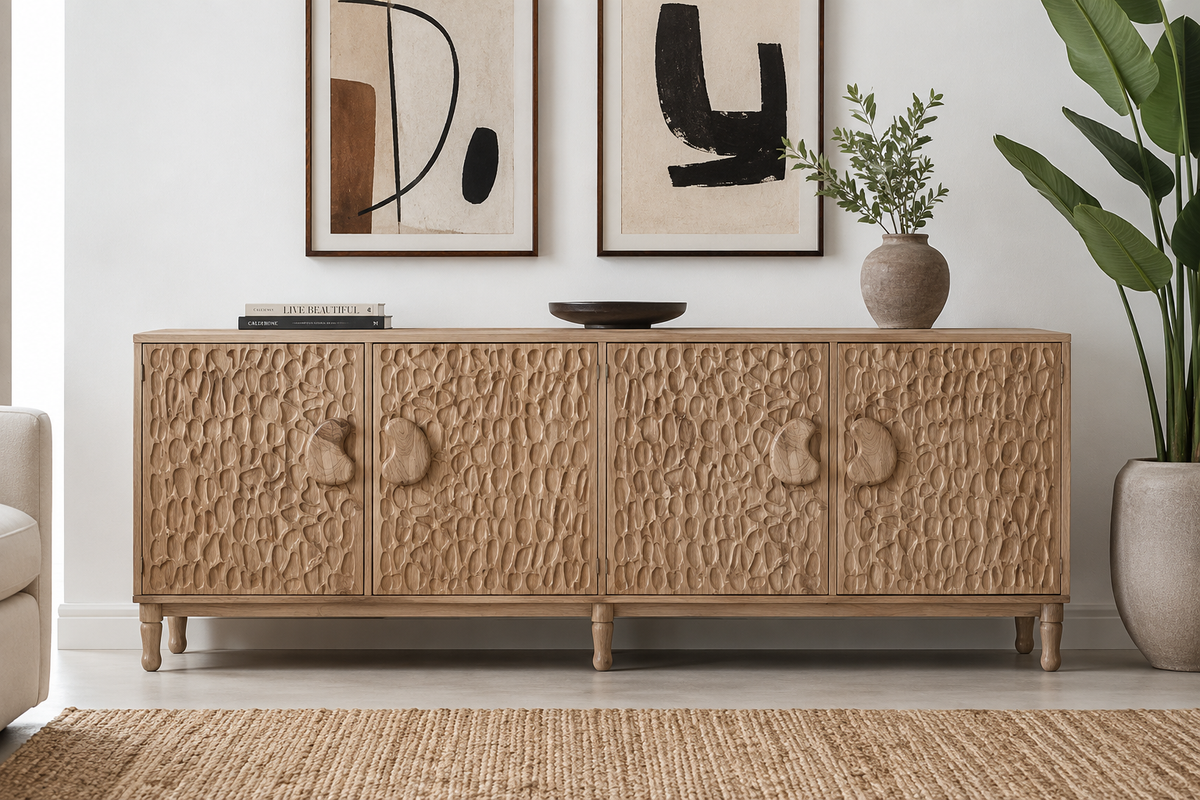 The KORU Pebble Credenza