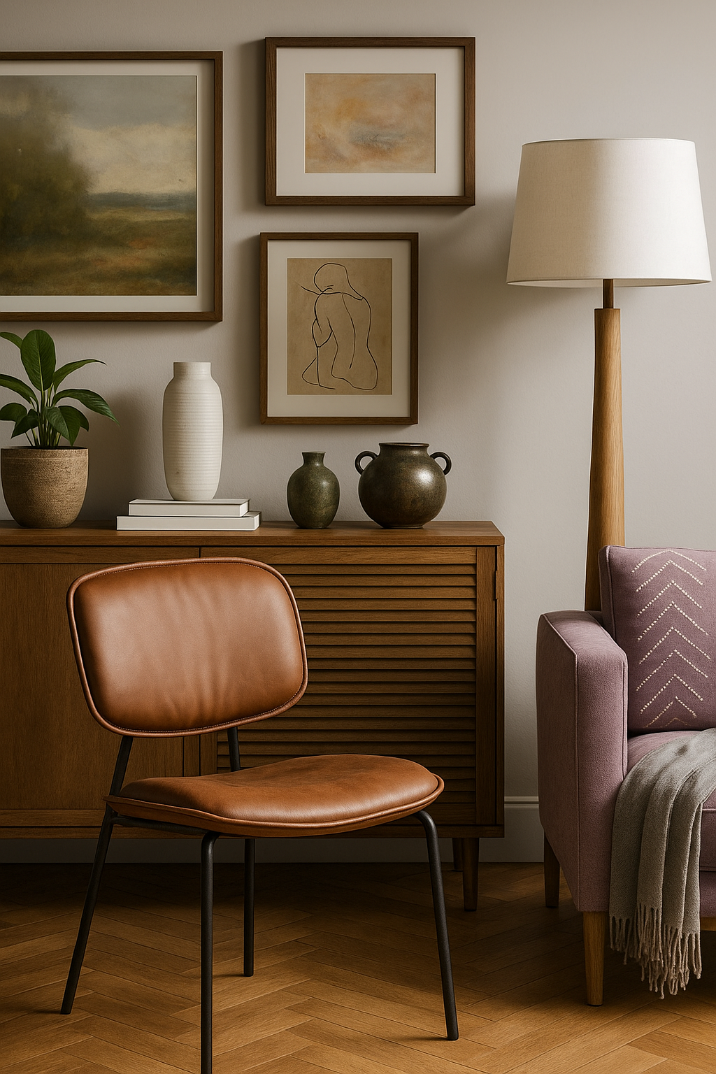Obsidian Mudcloth Accent Chair