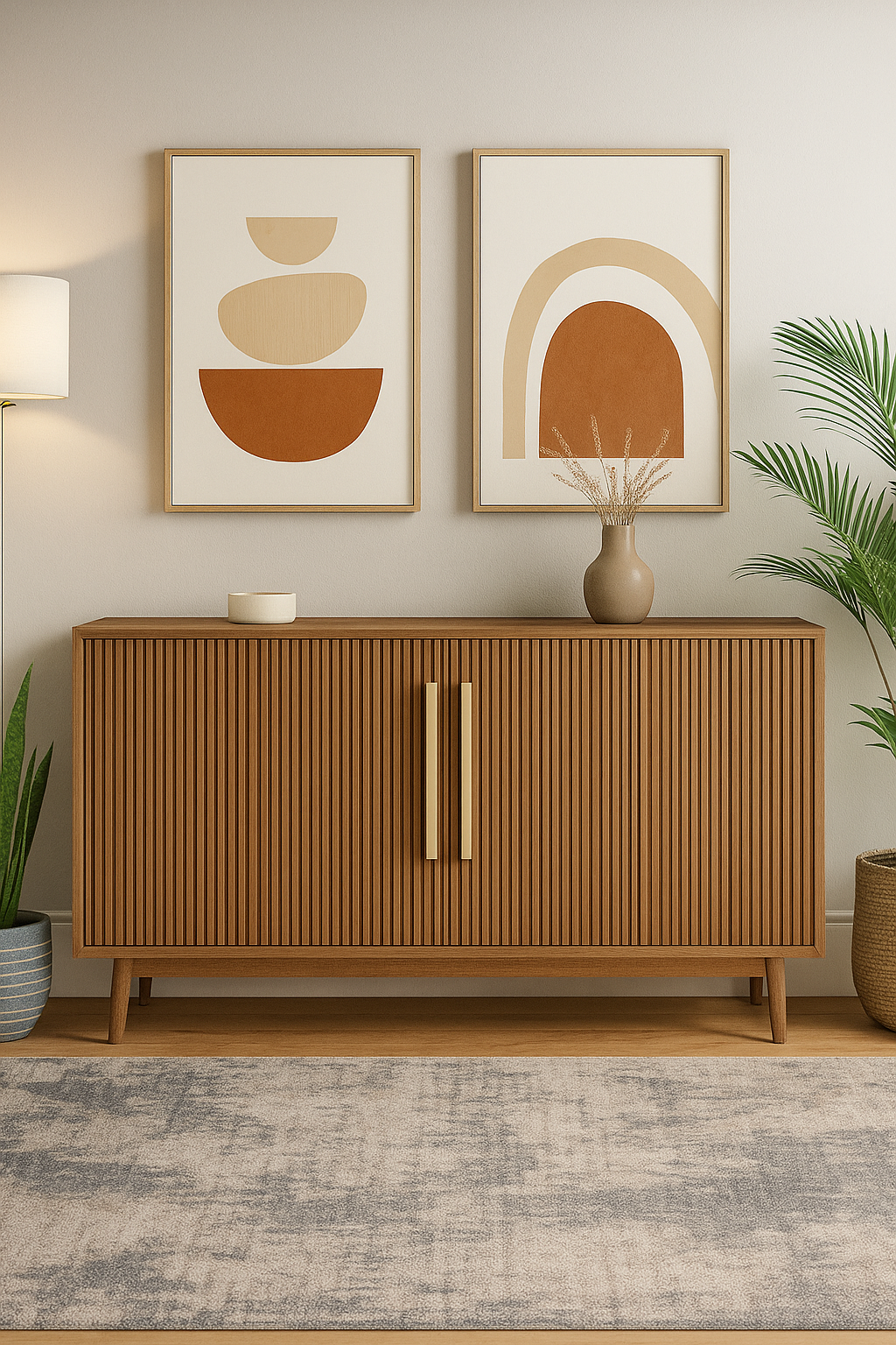 The Solara Flute Sideboard