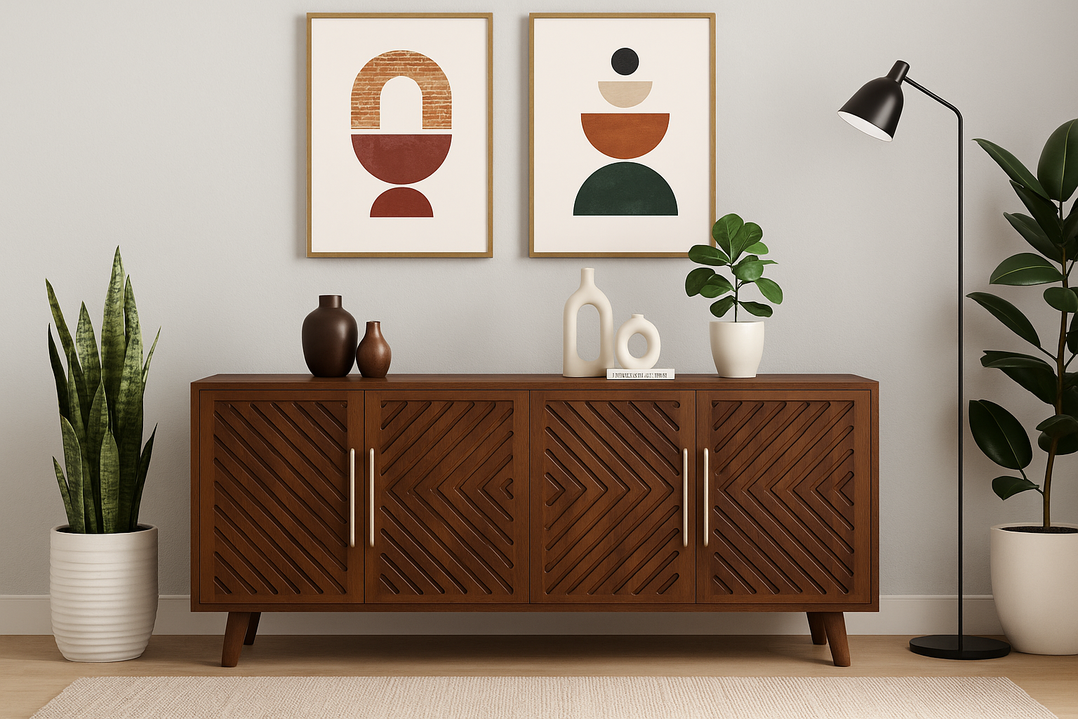 The Chevron Harmony Sideboard