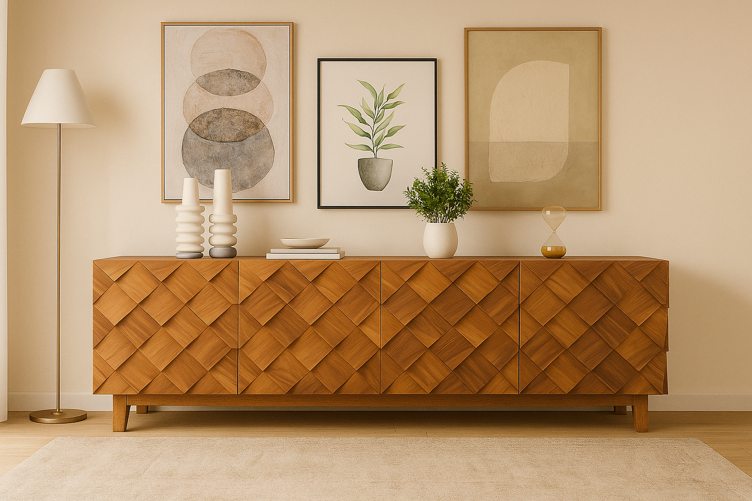 Lattice Weave Sideboard
