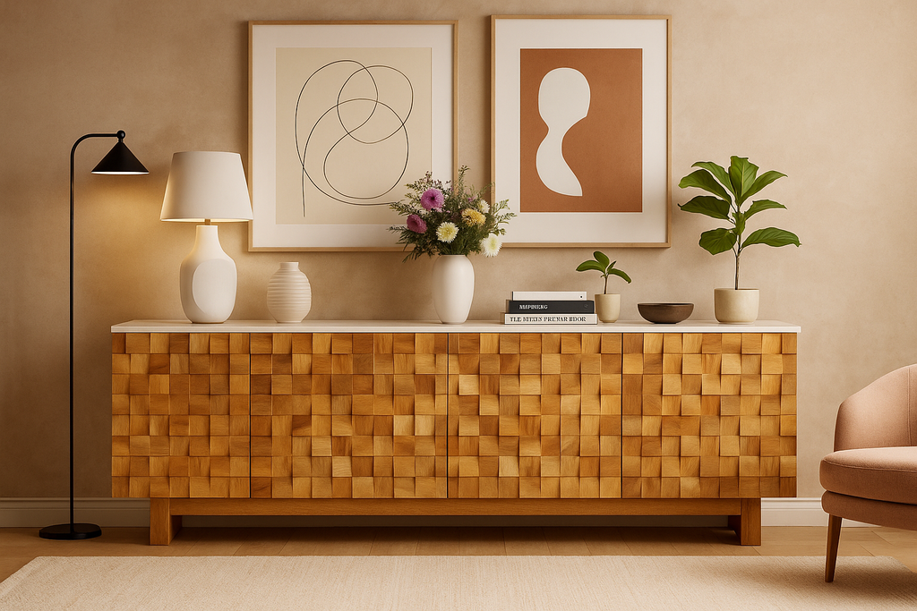 The Walnut Mosaic Sideboard
