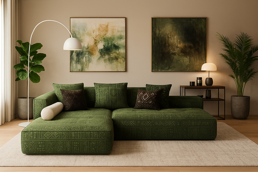 The Sahara Luxe Mudcloth Sectional