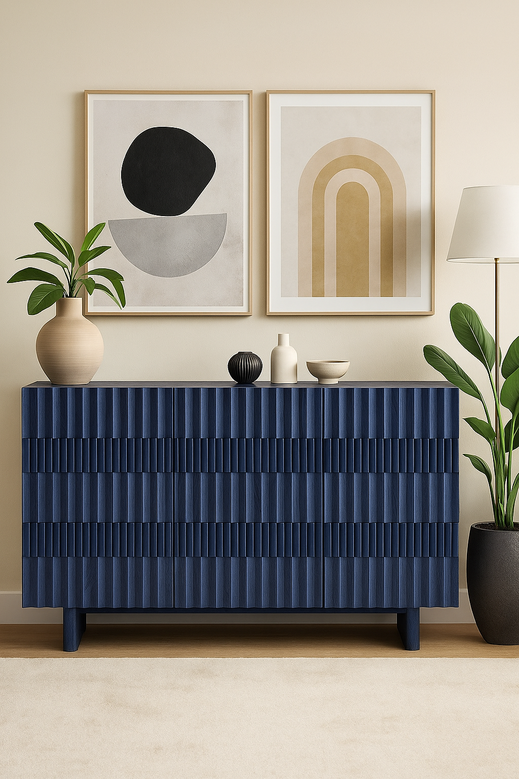 The Indigo Crest Sideboard